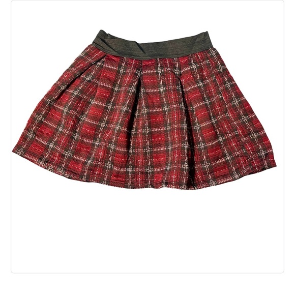 Joe B by Joe Benbasset Plaid Red & Black Mini Skirt SZ S - Picture 2 of 4